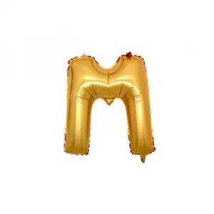 40X102 CM M HARFLİ ALTIN FOLYO BALON