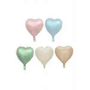 18/45 CM RETRO RENKLER KALP FOLYO BALON