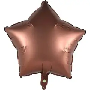 18/45 CM KAHVE YILDIZ FOLYO BALON