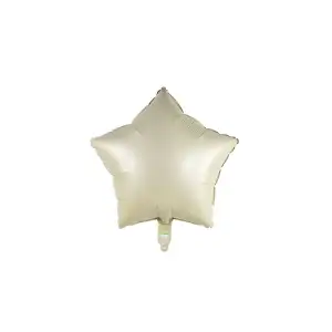 18/45 CM KREM YILDIZ FOLYO BALON