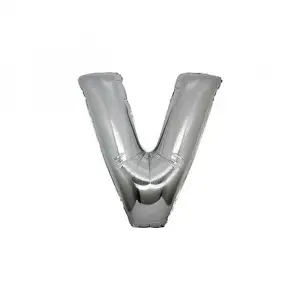 40X102 CM V HARLİ GÜMÜŞ FOLYO BALON