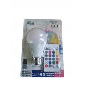 ELİTLET LED AMPUL KUMANDALI RGB 9W