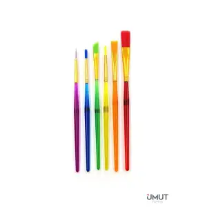 NEON SULU BOYA FIRÇASI NO:2 HKD-516 (PKT-12Lİ)