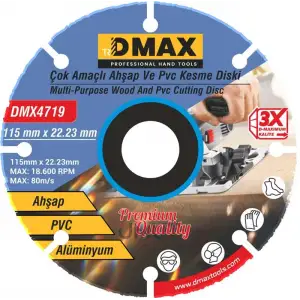 DMAX AHŞAP VE PVC KESME DİSKİ DMX-4719