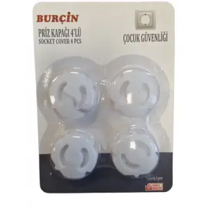 BURÇİN PRİZ KAPAĞI 4 LÜ