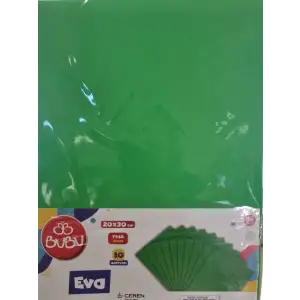 BU-BU 20X30 YEŞİL EVA 10 LU EV-0046
