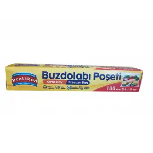 PRATİKON BUZDOLABI POŞETİ ORTA BOY 100 LÜ