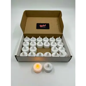YAKUT ÇİZGİLİ KRİS.LED MUM KÜÇÜK BOY 13629 (PK-24)