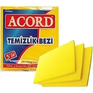 ACORD TEMİZLİK BEZİ SARI 3 LÜ KOD:504