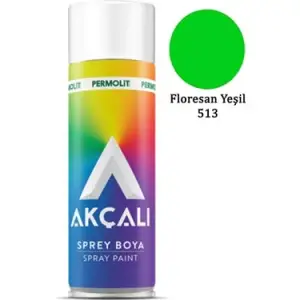 AKÇALI SPREY BOYA FLORESAN YEŞİL 400 ML 513