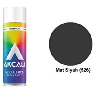 AKÇALI SPREY BOYA MAT SİYAH 400 ML 526