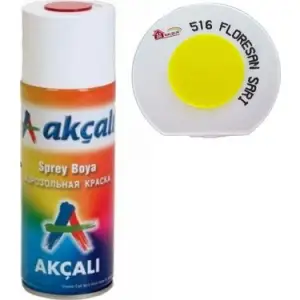 AKÇALI SPREY BOYA METALİK FLORE.SARI 400 ML 516