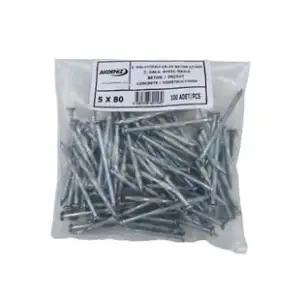 AKDENİZ BETON ÇİVİSİ POŞETLİ 5X80 100 LÜ