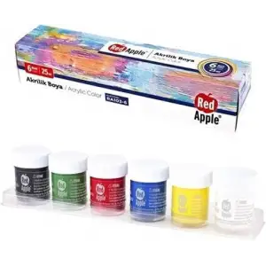 AKRİLİK BOYA 25 ML SIRALI SET RA-6