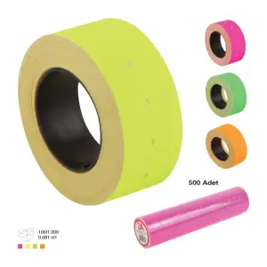 ARK FİYAT ETİKETİ SARI ARK-979 (PKT-10 LU)