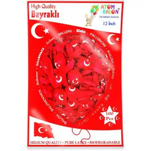 ATOM BALON BASKILI 100 LÜ