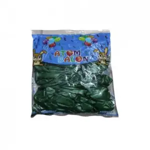 ATOM METALİK BALON KOYU YEŞİL 100 LÜ