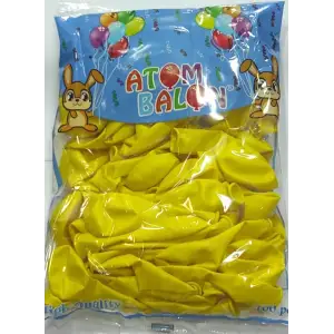 ATOM METALİK BALON SARI 100 LÜ