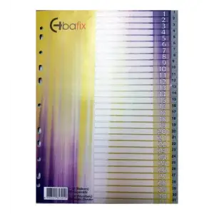 BAFİX A4 PLASTİK 1-31 RAKAMLI SEPRATÖR
