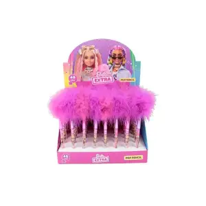 BARBİE TÜYLÜ GEÇMELİ KALEM B-752 (PKT-48 Lİ)