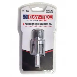 BAY-TEC PVC BORU İÇ VE DIŞ AÇMA UCU 1/2-20MM 1440