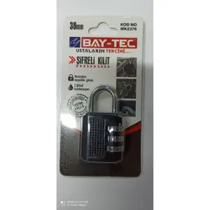 BAY-TEC ŞİFRELİ ASMA KİLİT 38 MM 2376