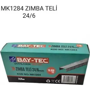 BAY-TEC ZIMBA TELİ 24/6 MK-1284 10.000 Lİ
