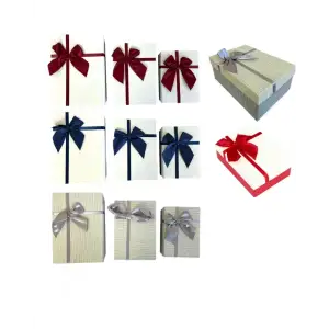 BELLA HEDİYE KUTUSU DÖRTGEN RENKLİ 3 LÜ SET K-1032