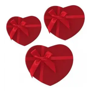 BELLA HEDİYE KUTUSU KALPLİ SİMLİ 3 LÜ SET K-1209