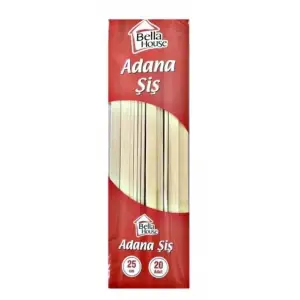BELLA HOUSE ADANA ŞİŞ 25 CM K-1667     (PKT-20 Lİ)