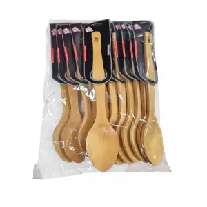 BELLA HOUSE AHŞAP KAŞIK UZUN K-9914 (PKT-12 Lİ)