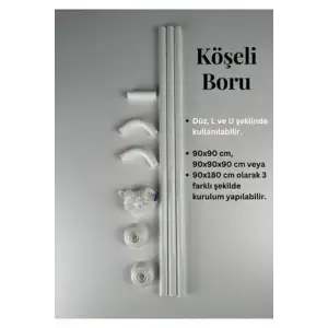 BERRONİ BANYO PERDE BORUSU L TİPİ