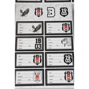 BEŞİKTAŞ OKUL ETİKETİ 729274 (PKT-25)