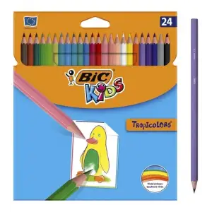 BİC KURU BOYA TROPICOLORS TAM BOY 24 LÜ