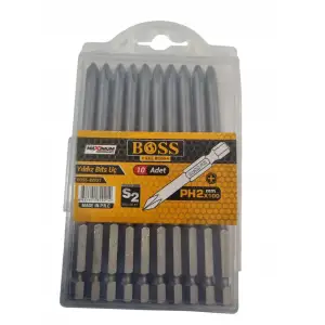 BOSS BİTS UÇ YILDIZ PH2X100 MM BOSS-82021(PK-10LU)