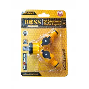 BOSS ÇİFT ÇIKIŞLI MUSLUK ADAPTÖRÜ 1/2 BOSS-84945