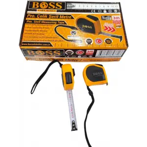 BOSS PRO ÇELİK ŞERİT METRE 3X16 MM 84371(PK-16 LI)