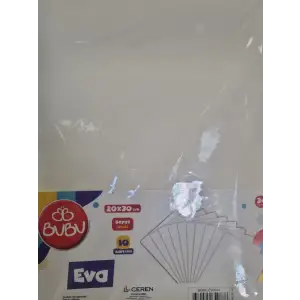 BU-BU 20X30 BEYAZ EVA 10 LU EV-0044
