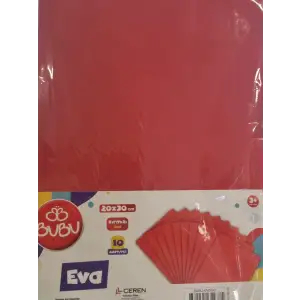 BU-BU 20X30 KIRMIZI EVA 10 LU EV-0043