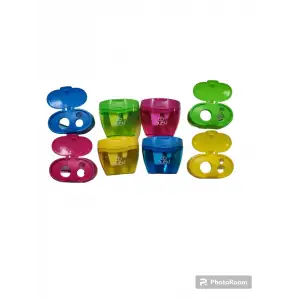 BU-BU BİGY KALEMTRAŞ ÜÇ DELİKLİ KT-0021(PKT-12 Lİ)