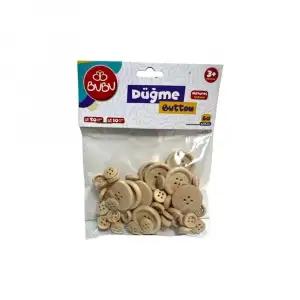BU-BU DÜĞME 1,2 CM-2,5 CM NATURAL 60 LI HS-0006