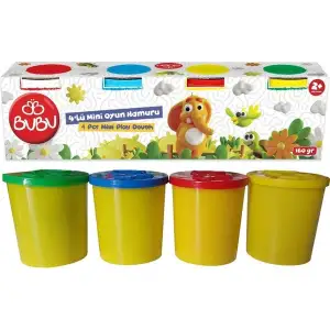BU-BU MİNİ OYUN HAMURU 4 LÜ OH-0004