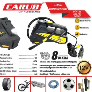 CARUB HAVA KOMPRESÖRÜ DİJİTAL249-13-32