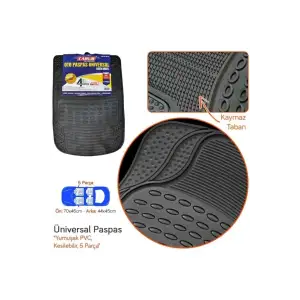 CARUB OTO PASPAS 4D HAVUZLU 5 PRÇ.MAVİ 5009018