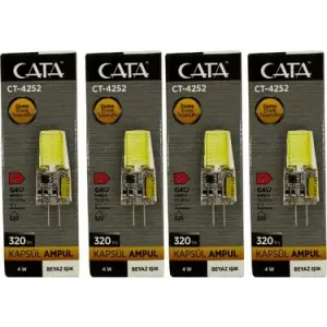 CATA KAPSÜL AMPÜL 4W BEYAZ CT-4252B (KUTU-100 LÜ)