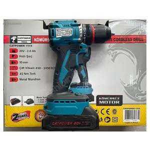 CATPOWER KÖMÜRSÜZ AKÜLÜ VİDALAMA 20 V CAT-1515