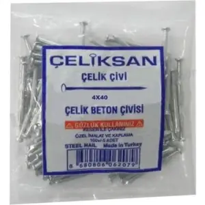 ÇELİKSAN ÇELİK BETON ÇİVİSİ 4 X40 018050