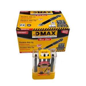DMAX BİTS UÇ PH-Z 2X75 MM DMX-4047 (PKT-10 LU)