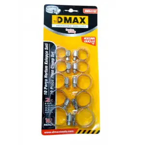 DMAX HORTUM KELEPÇE SETİ 10 PARÇA DMX-4152
