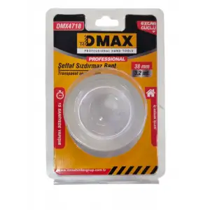 DMAX SIZDIRMAZLIK BANDI ŞEFFAF 38MMX3,2 MT 4718